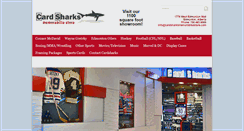Desktop Screenshot of cardsharksmemorabiliastore.com